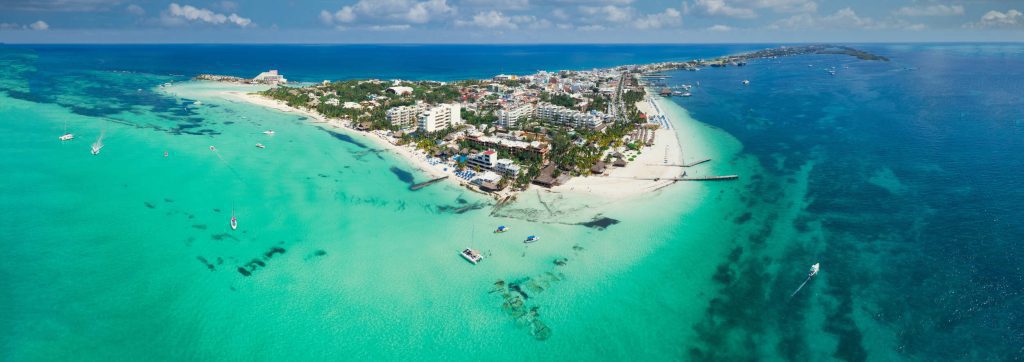 Aerial View of Isla Mujeres
