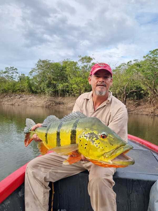 Amazing peacock bass catch at Cano Gavilan Vichada Colombia