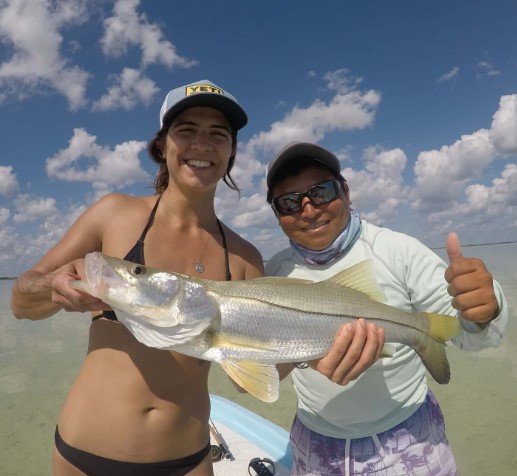 Good Black snook catch at Ascension bay Quintana Roo