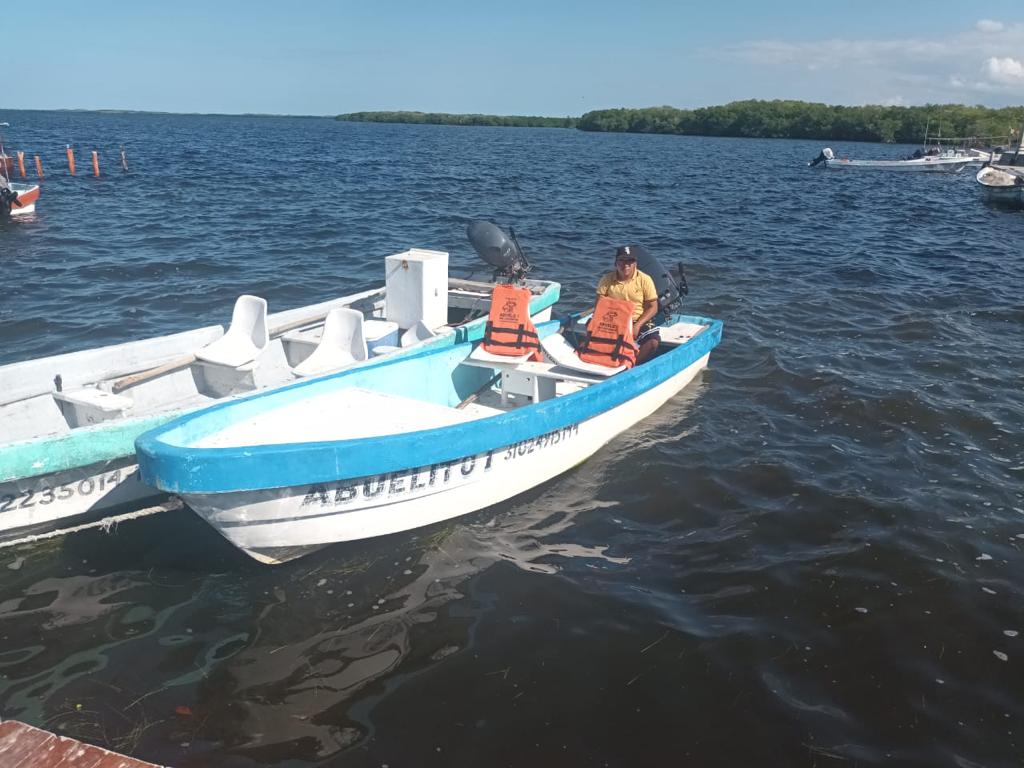 fishing boat at rio lagartos yucatan mexico 02