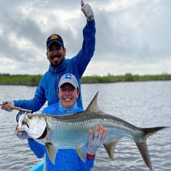 Beautiful Juvenile Tarpon Catch at Chetumal