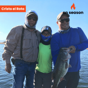 On season bass fishing Lake Cristo el Roto 07